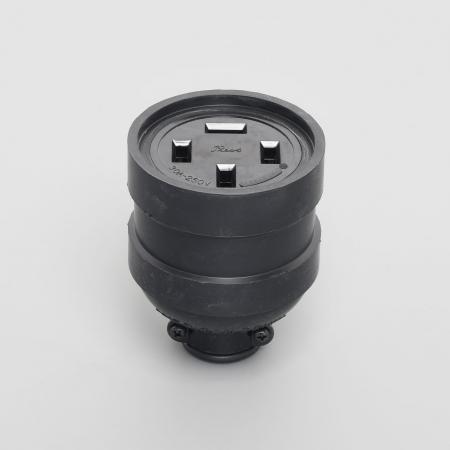 AMERICAN DENKI R344 3-Pole 4-Wire Grounding 30A 250V Connector Body (Rubber Housing)