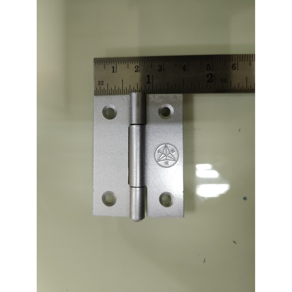 บานพับตู้(ราคารวมแวท) บานพับประตูหน้าต่าง ขนาด 2'' - 2.5'' (ขายยกกล่อง) สแตนเลส เหล็ก