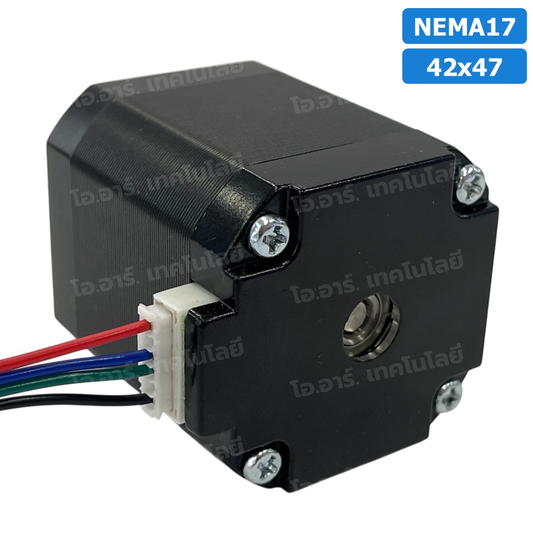 NEMA17 42x47 สเต็ปเปอร์มอเตอร์ พร้อมสาย Stepper Motor NEMA17 with cable 1000mm สเต็ปปิ้งมอเตอร์ Stepping Motor สเตปมอเตอร์ Step motor