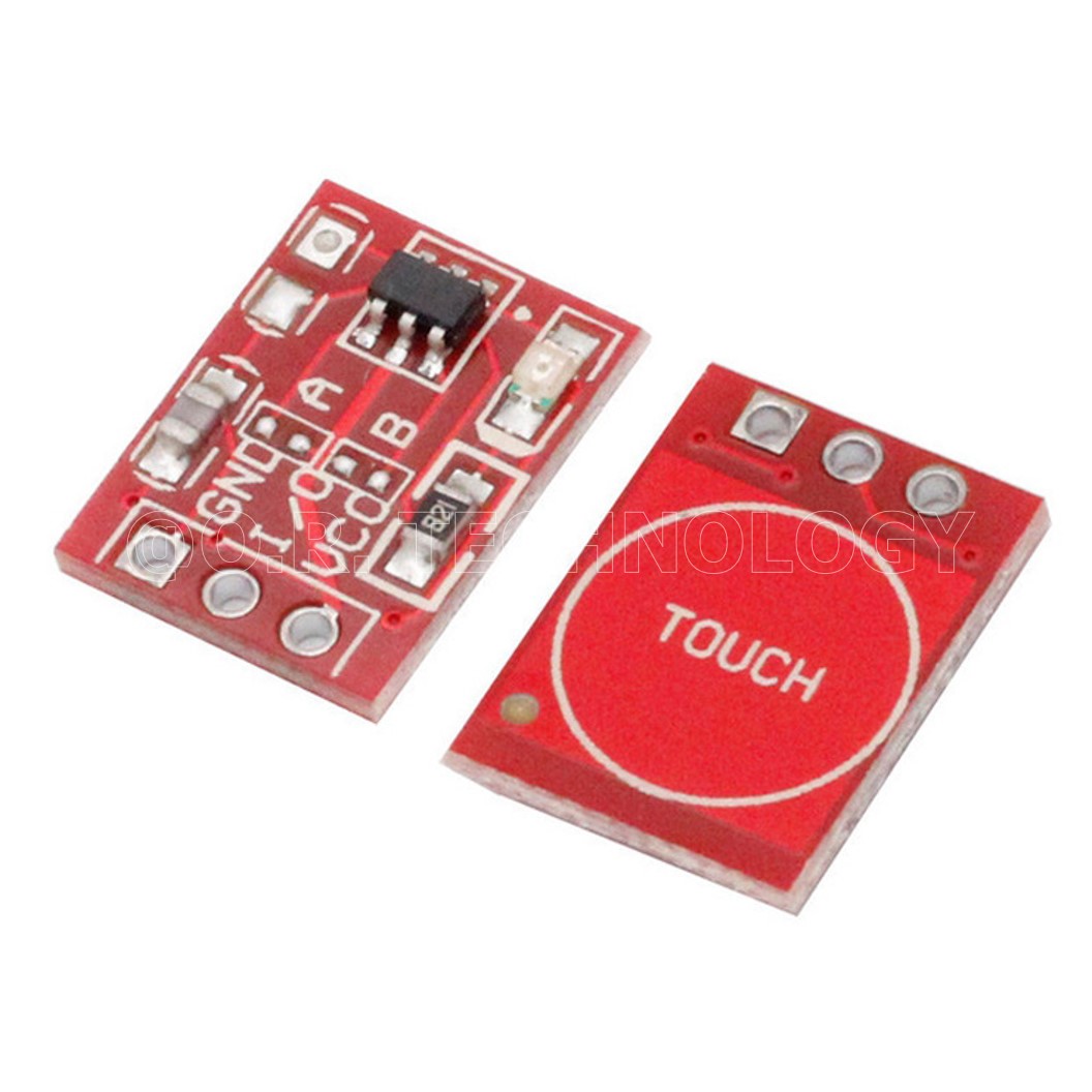 (1ชิ้น) AA195 โมดูล ปุ่มกด แบบสัมผัส TTP223 Touch Button Module Self-Locking Inching Capacitive Switch