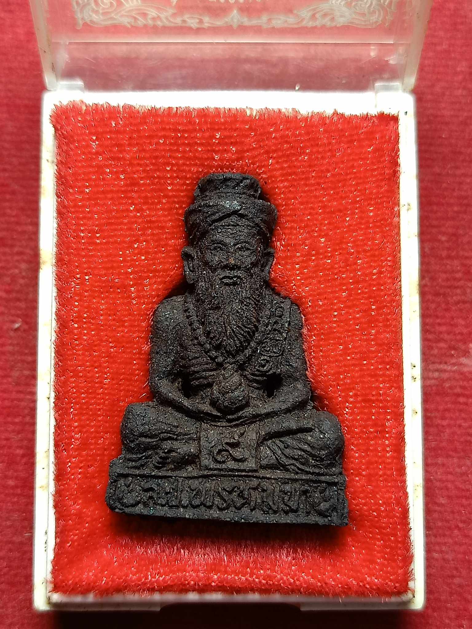 พระฤาษีเนื้อว่าน หลวงปู่พรหมมา เขมจาโร วัดสวนหินผานางคอย จ.อุบลราชธานี พร้อมกล่อง (SKU-03000)