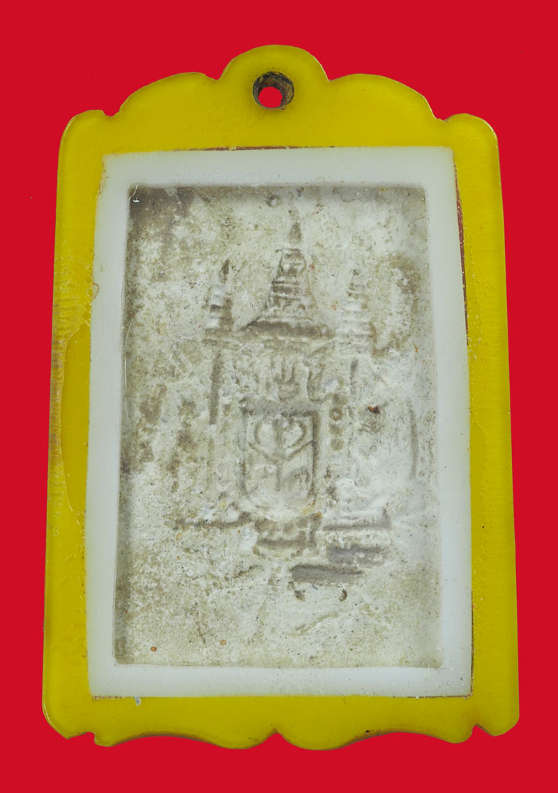 ขายแล้ว*33913 พระสมเด็จปรกโพธิ์ หลังตราแผ่นดิน เนืื้อผง เลี่ยมเก่าแบบวินเทจ หลายสิบปี 9