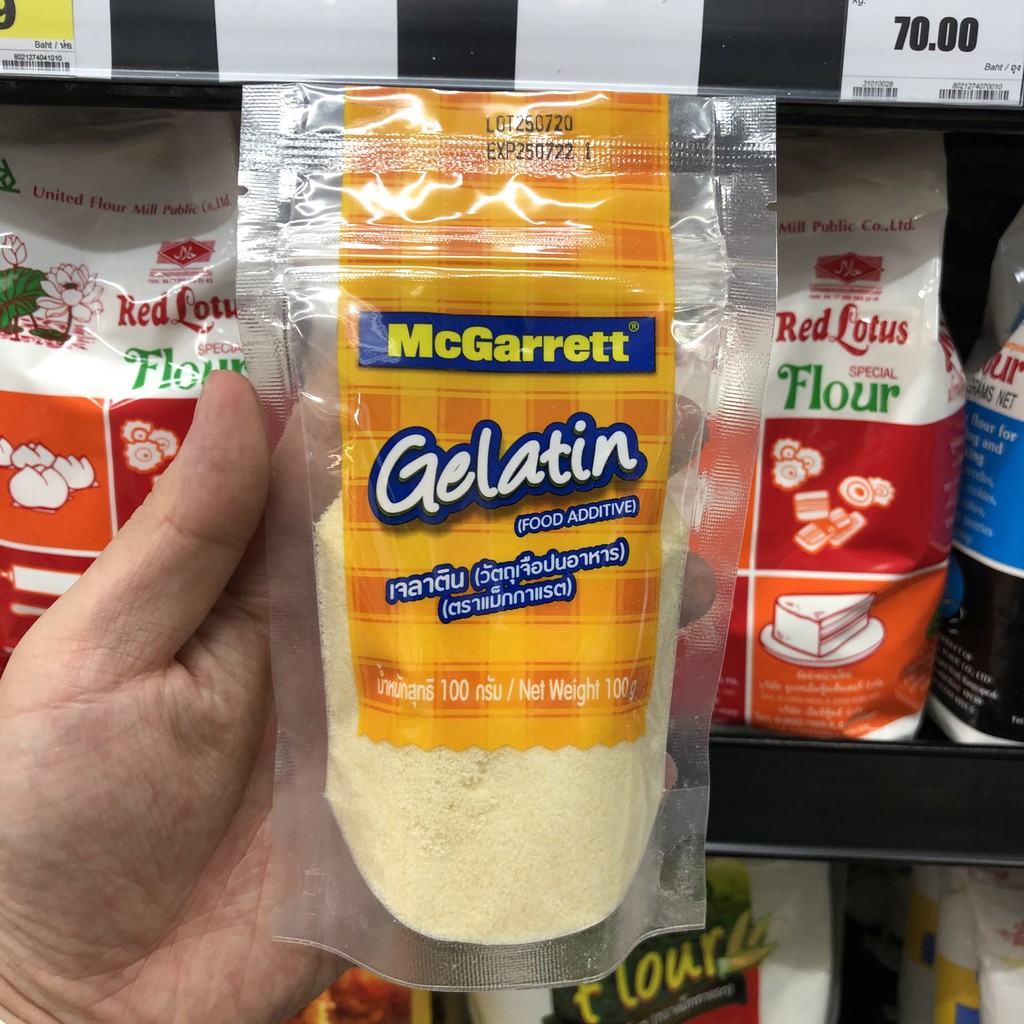 แม็กกาแรต เจลาติน 100 กรัม McGarrett Gelatin 100 g.