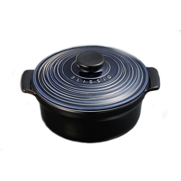 702-2411 BLISSIO 24cm หม้อเคลือบดินเผา(GINPO) ขนาดบรรจุ 3.0 ลิตร