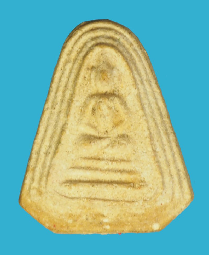 *40316 พระสมเด็จพิมพ์หกเหลี่ยม หลวงปู่นาค วัดระฆังโฆษิตราราม กรุงเทพ เนื้อผง 9