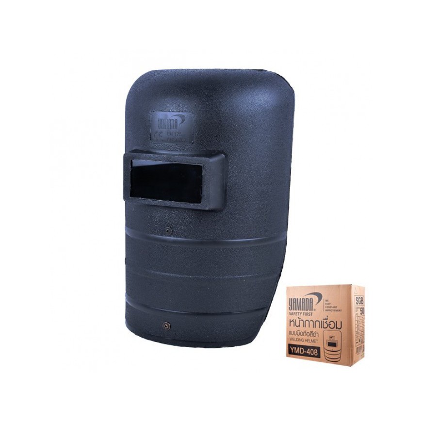 หน้ากากอ๊อกมือถือ พลาสติกดำ+กระจก (ราคารวมแวท) หน้ากากเซฟตี้ หน้ากากอ็อกเหล็ก {รหัสสินค้า1101906602}