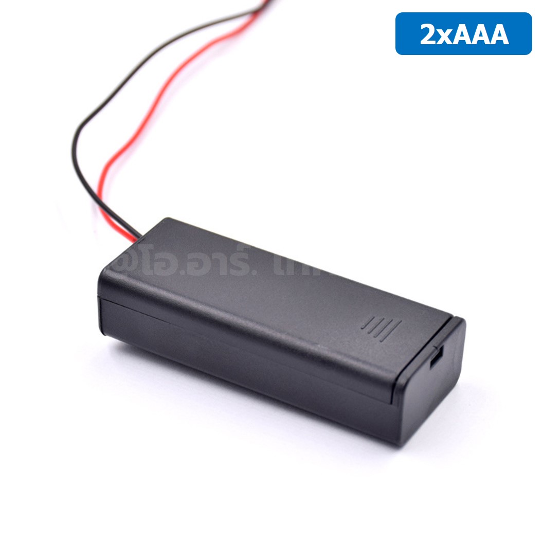 BH-AAAx2C รางถ่าน AAA 2 ก้อน แบบมีฝาปิด 3V Battery Holder 2AAA for Microbit สำหรับ บอร์ดไมโครบิต Micro:bit