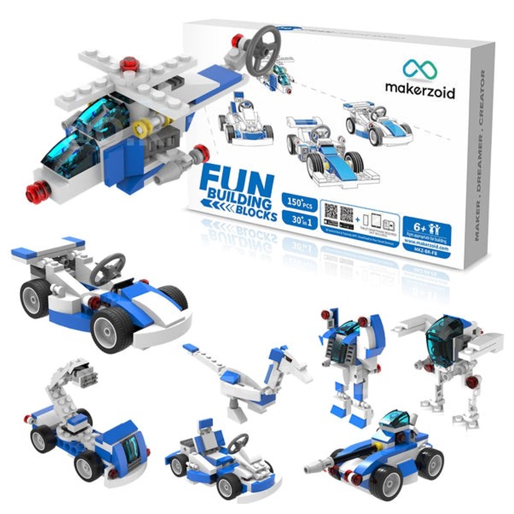 Makerzoid MKZ-BK-FB Fun Building Block ชุดเรียนรู้ เสริมทักษะ หุ่นยนต์ ตัวต่อ ส่งเสริมการเรียนรู้