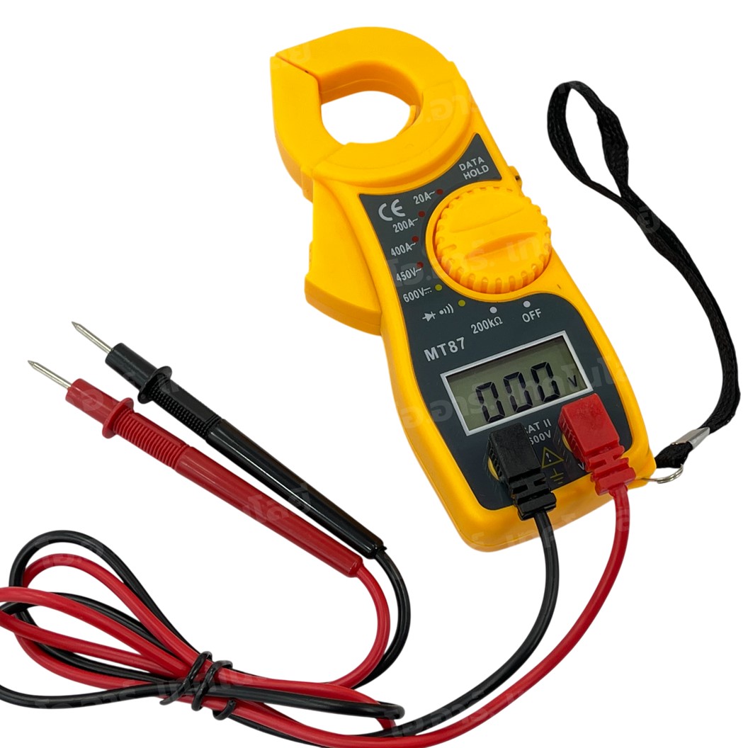 MT87 แคลมป์มิเตอร์ Digital Clamp Meter คลิปแอมป์ โวลต์มิเตอร์ เครื่องวัดแรงดัน และกระแส Volt meter มัลติมิเตอร์ Multi meter MT-87