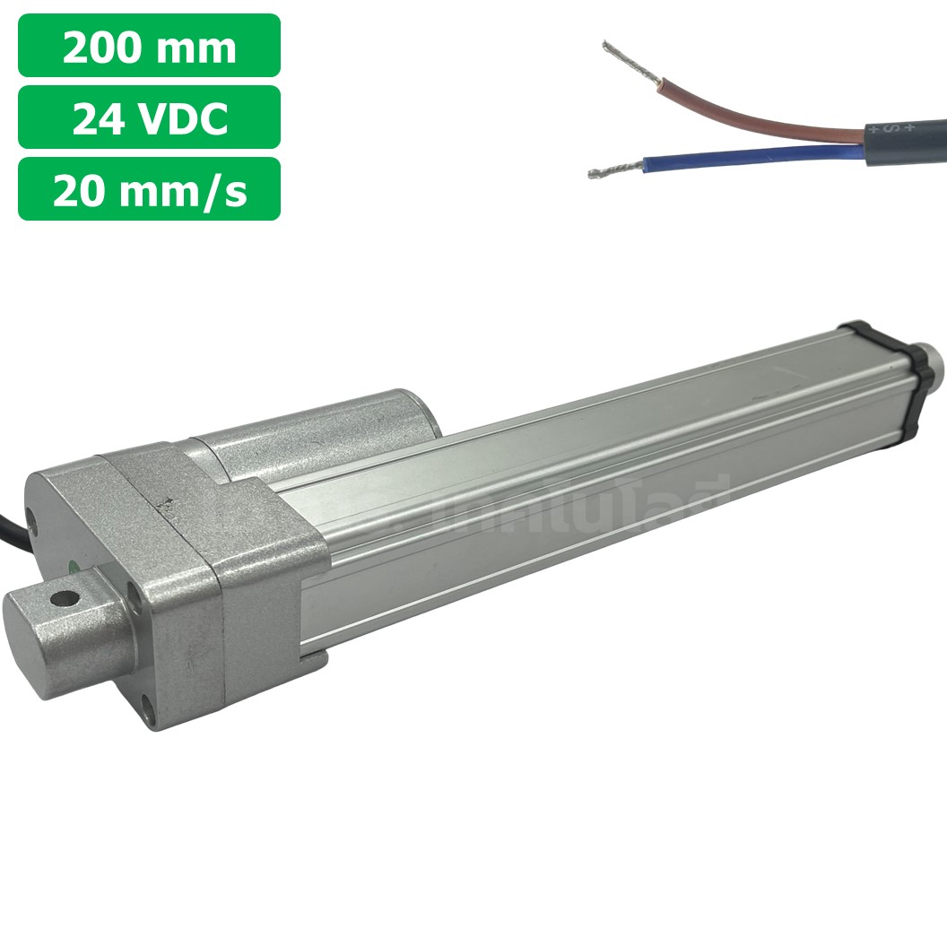 CLB-200 24VDC มอเตอร์ก้านชัก ระยะชัก 200mm 20mm/s 700N Electric Linear Actuator Low Noise เสียงรบกวนน้อย พัตเตอร์ไฟฟ้า Putter มอเตอร์แกนชัก