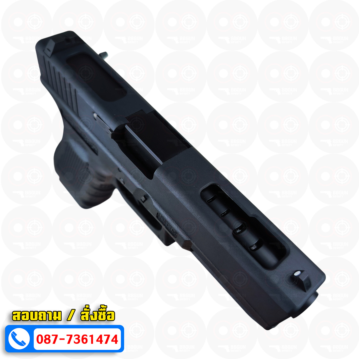 บีบีกันอัดแก๊ส WE Glock18 Gen4 (Full Auto) สีดำ Black BB GUN