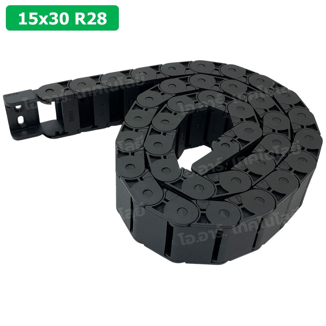 DC-15x30 R28 รางกระดูกงู รางสายไฟ 15x30x1000mm Drag chain engraving machine รางกระดูกงูร้อยสายไฟ Cable Dragchain รางร้อยสายไฟ