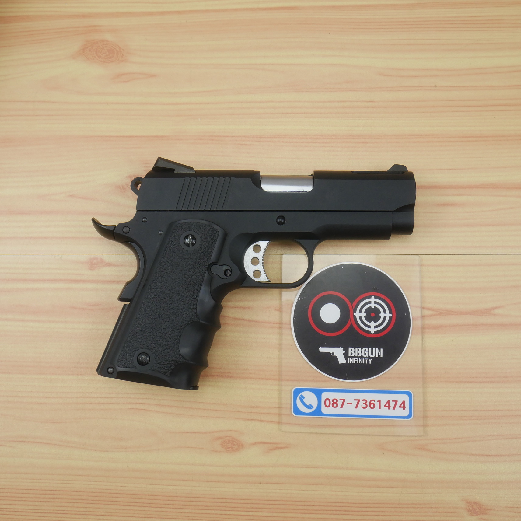 บีบีกันอัดแก๊ส ยักษ์แคระ AW (NE1002) Springfield V10 Ultra Compact (Black) BB GUN