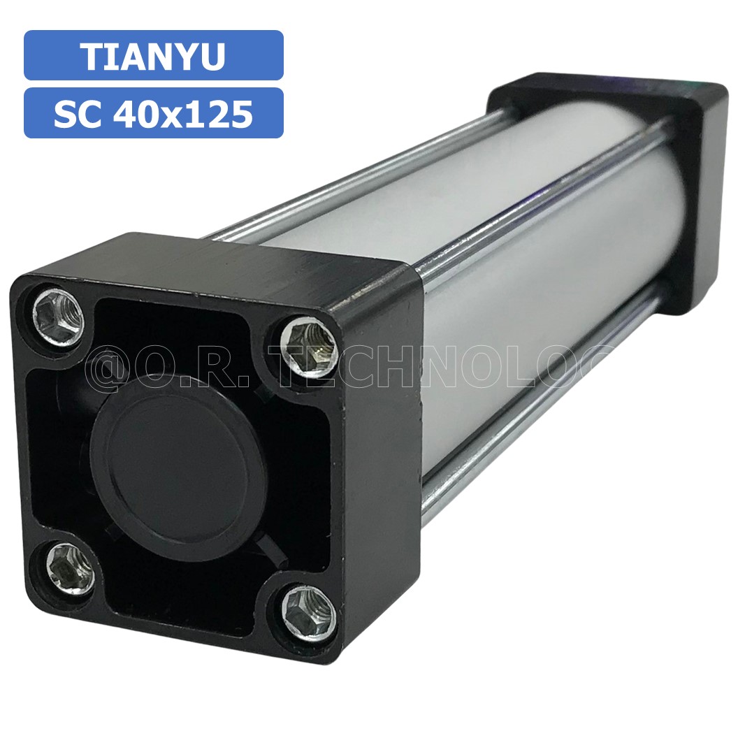 (1ชิ้น) SC 40x125 กระบอกลม รุ่นมาตรฐาน กระบอกลม 4 เสา Standard Cylinder Air Pneumatic แบบสี่เสา
