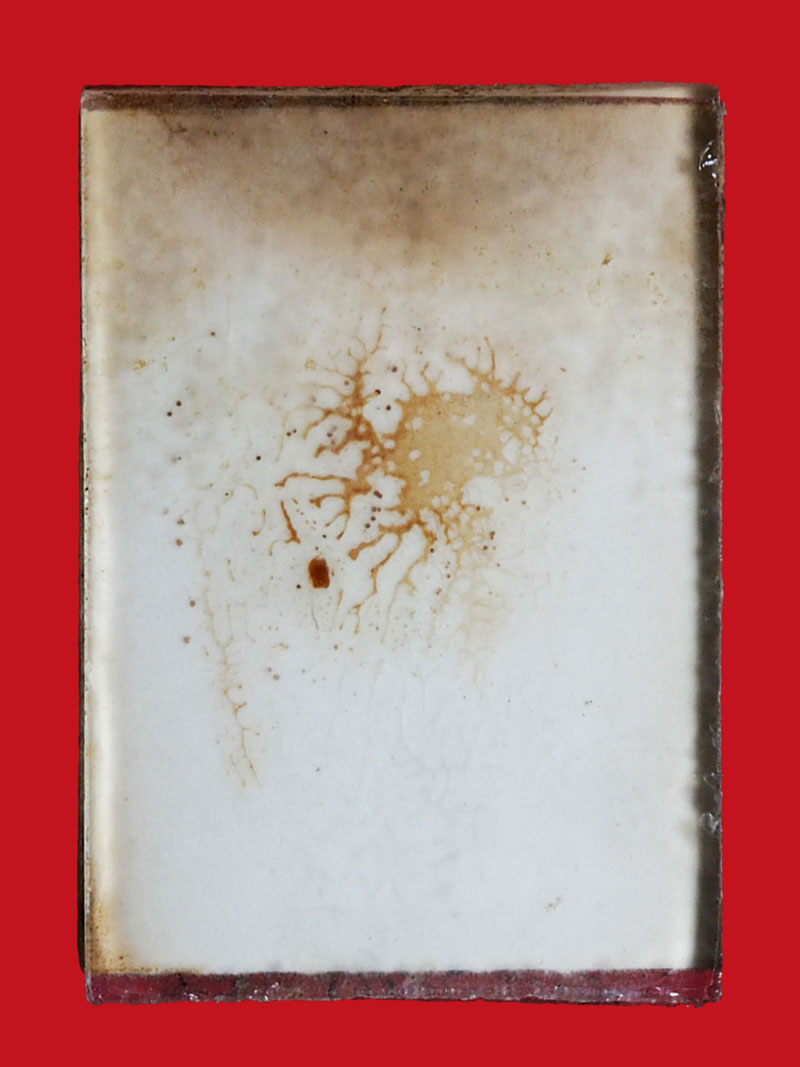 *35217 รูปถ่ายอัดกระจกสองด้านหน้าเดียว เก่าไม่ทราบที่และปีสร้าง 3