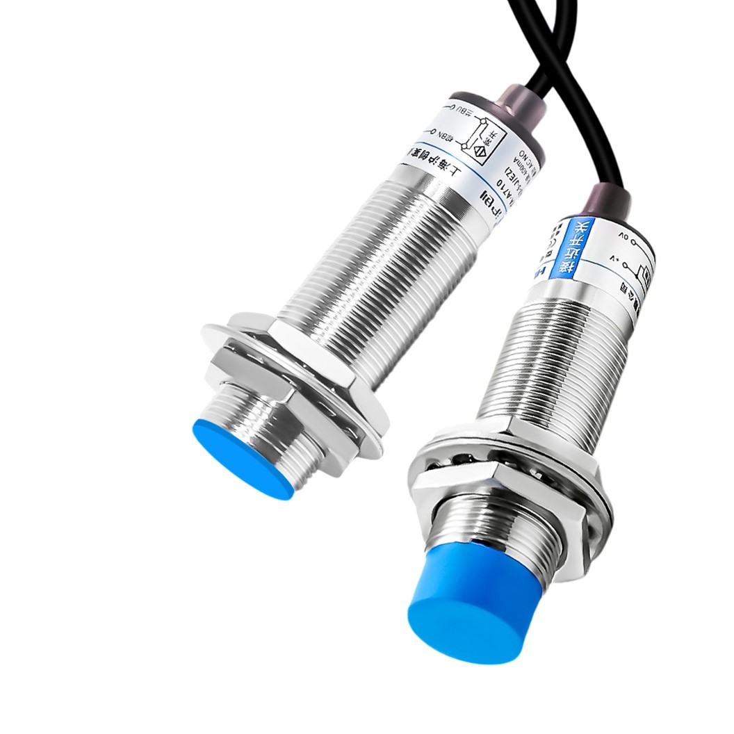 M18 Proximity Switch เซนเซอร์ตรวจจับโลหะ พร็อกซิมิตี้สวิทช์ LJ18A3-8-Z/BX/BY/AX/AY 3-wire 6-36VDC ระยะตรวจจับ 8mm NPN/PNP type NO Normally Open/ NC Normally Closed HUCHOO