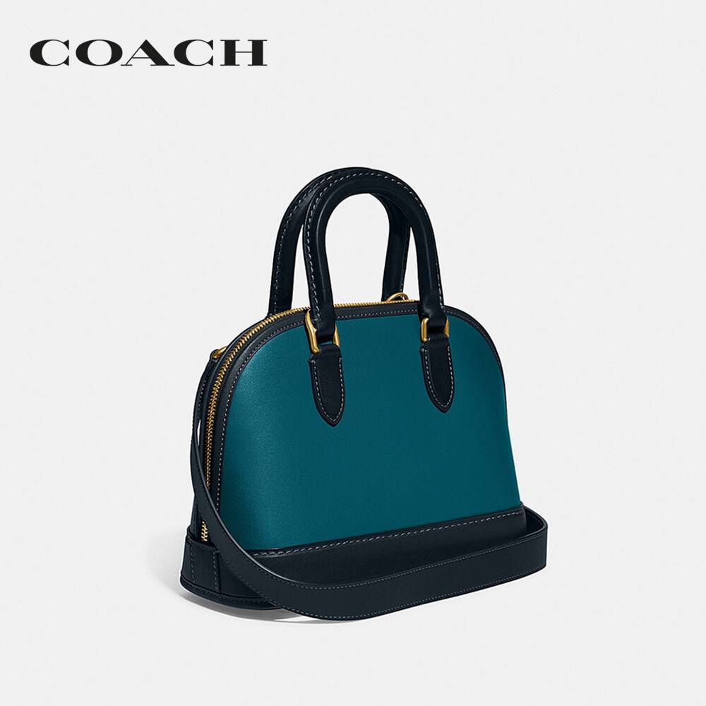 COACH กระเป๋าถือผู้หญิงรุ่น Revel Bag In Colorblock CC412 B4UPE