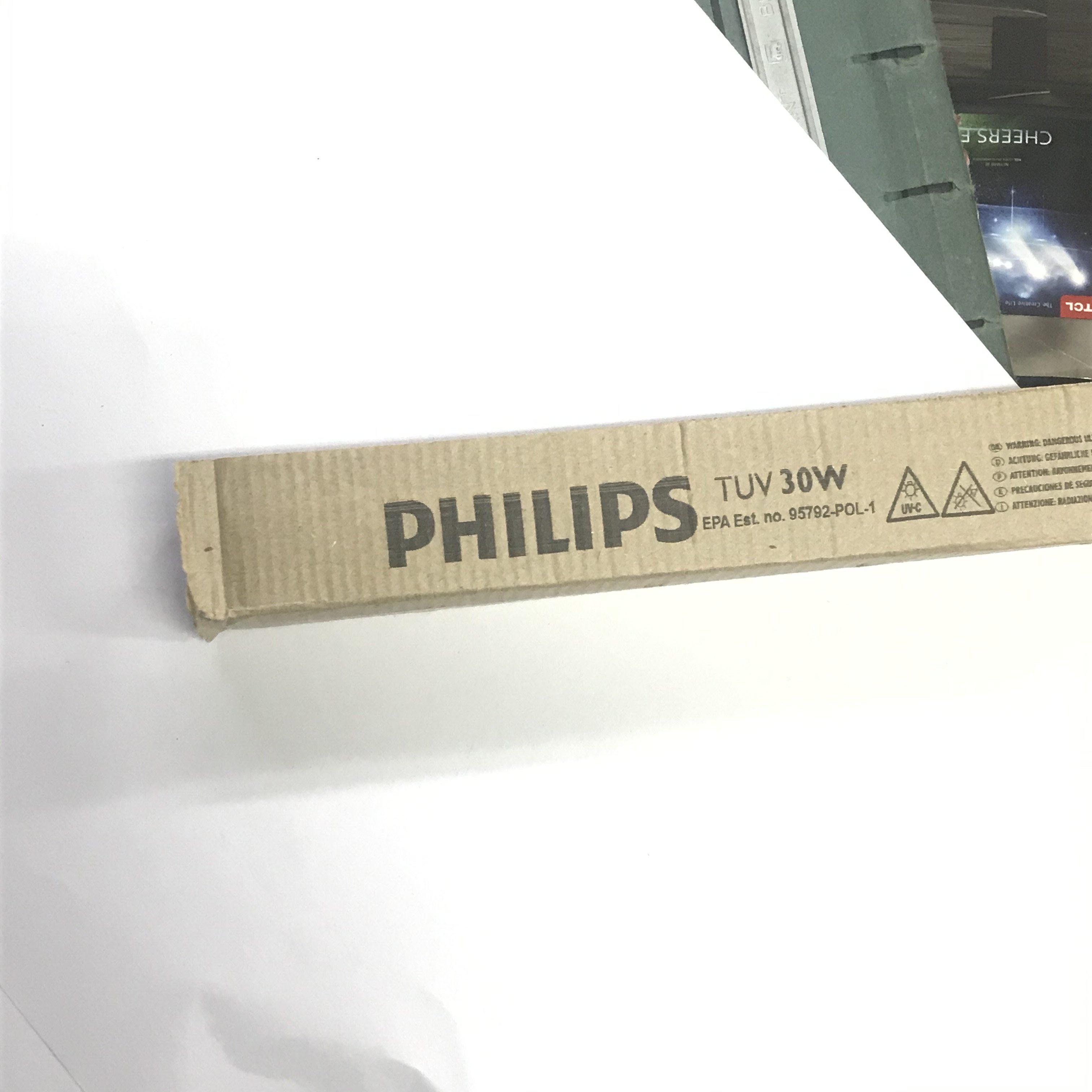 PHILIPS หลอดไฟฆ่าเชื้อพร้อมราง TUV30W/T8 GERMICIDAL UVC Lamps 30 วัตต์