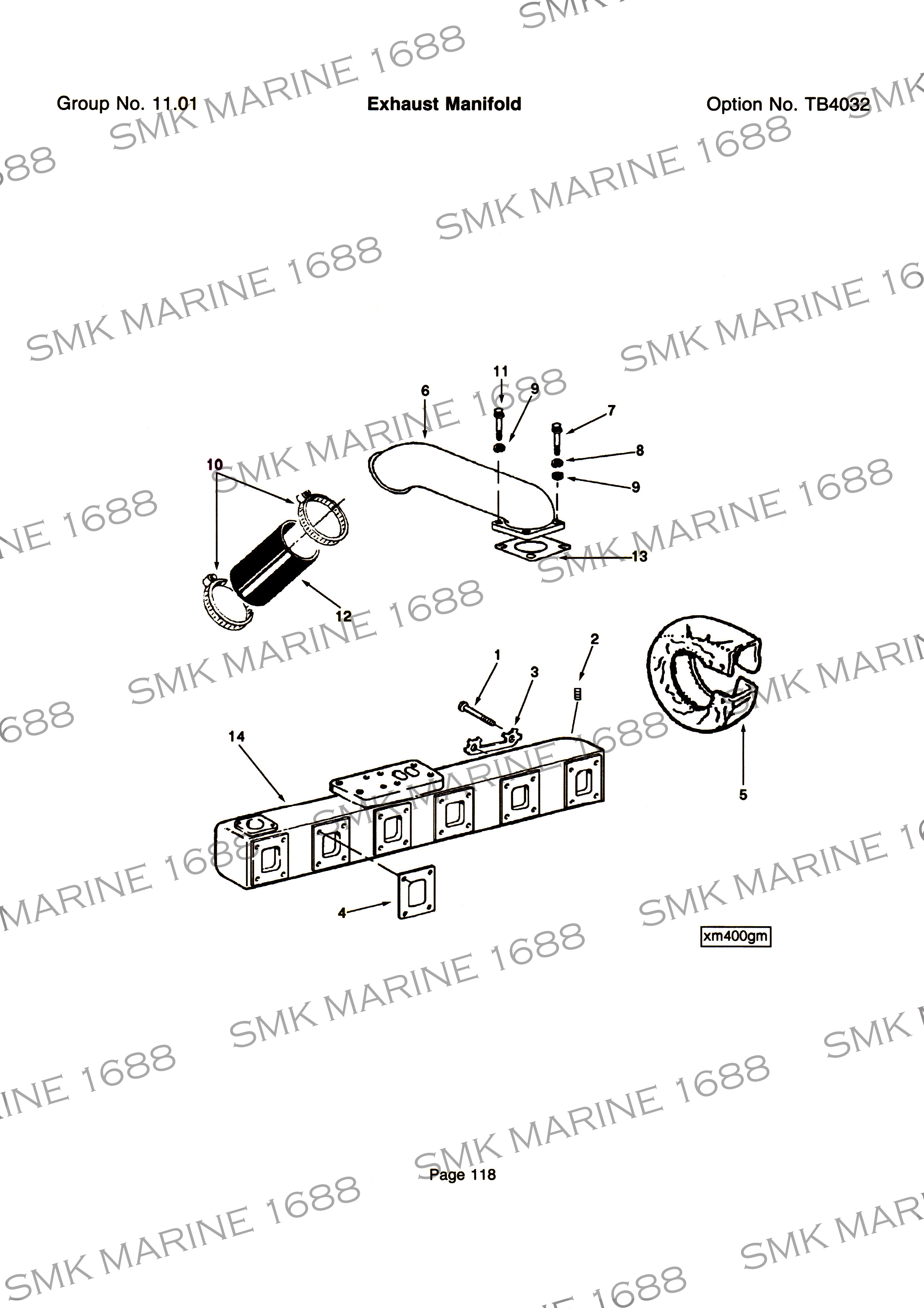 Cummins K Series 140315 T Bolt Clamp / เข็มขัดรัดท่อข้าม