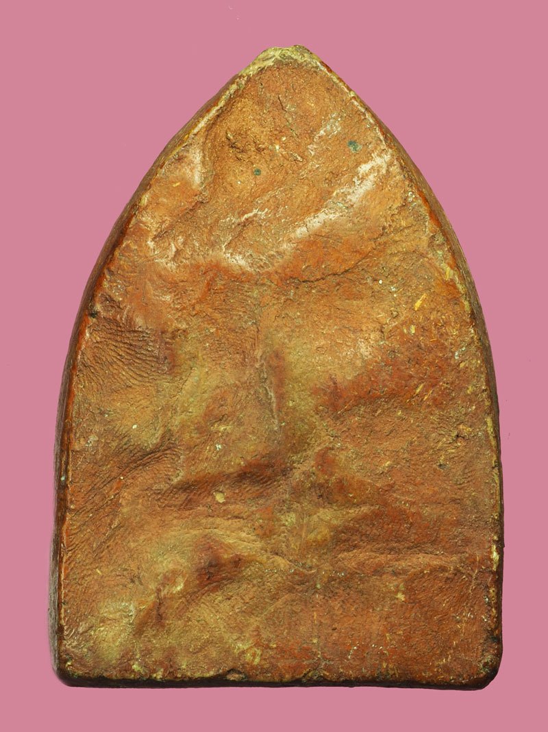 *40170 พระพุทธชินราช วัดถ้ำกระบอก สระบุรี เนื้อดินผสมผงว่าน เคลือบเเล็ค 81