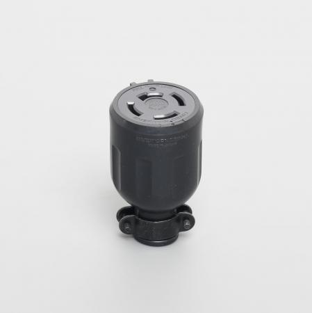 AMERICAN DENKI 4224R 3-Pole 4-Wire Grounding 20A 250V Connector Body (Rubber Housing)