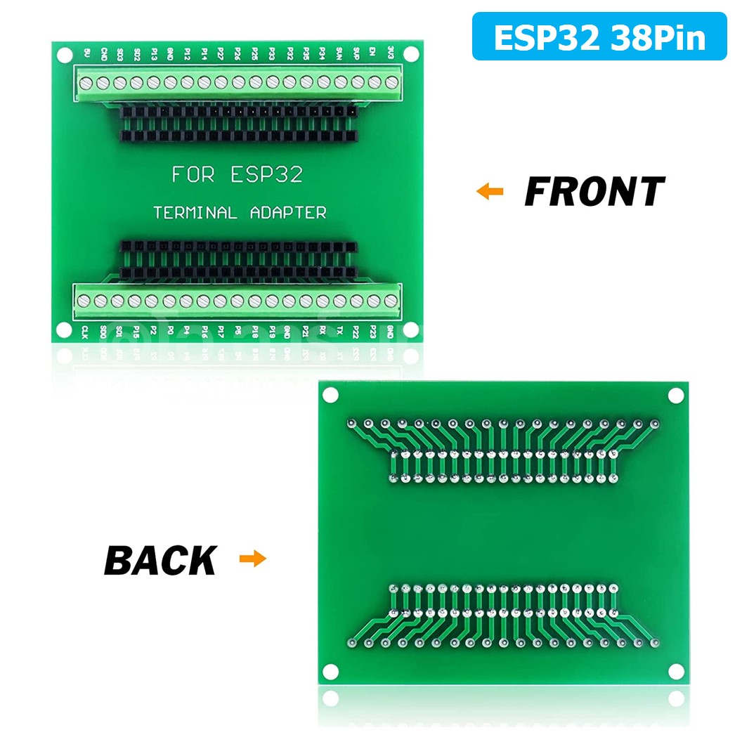 CB002 ฐานรองบอร์ด ESP32 38pin ESP32S Terminal Expansion Board บอร์ดขยายขา บอร์ดเสริม ESP-WROOM-32 38ขา
