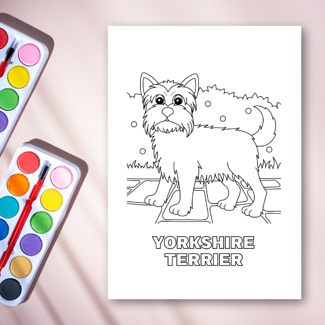 สมุดระบายสีหมาน่ารัก Dogs Coloring Book
