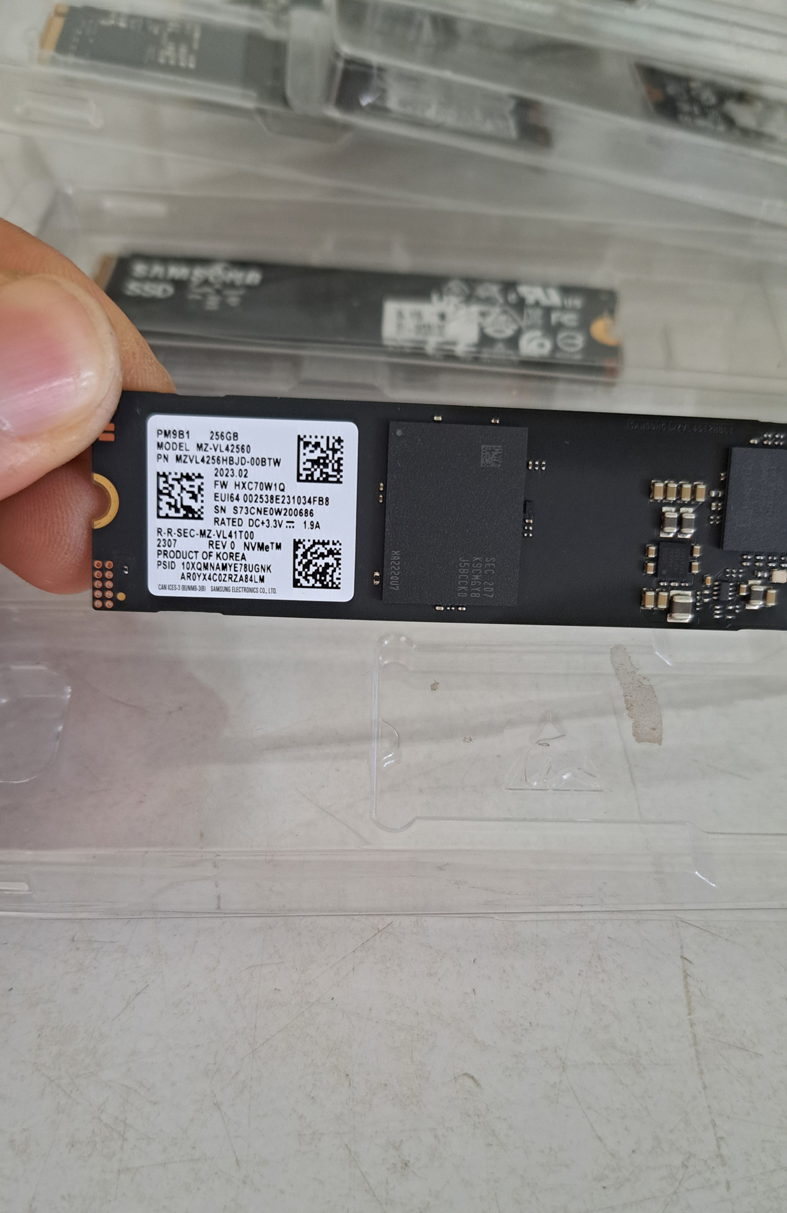 Samsung SSD M.2 MZ-VL42560 PCIe 4.0 x4 ความจุ 256 GB