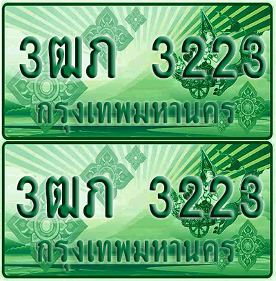 ป้ายประมูล 3223 เลขรถ 3ฒภ 3223 กระบะแคป (1)