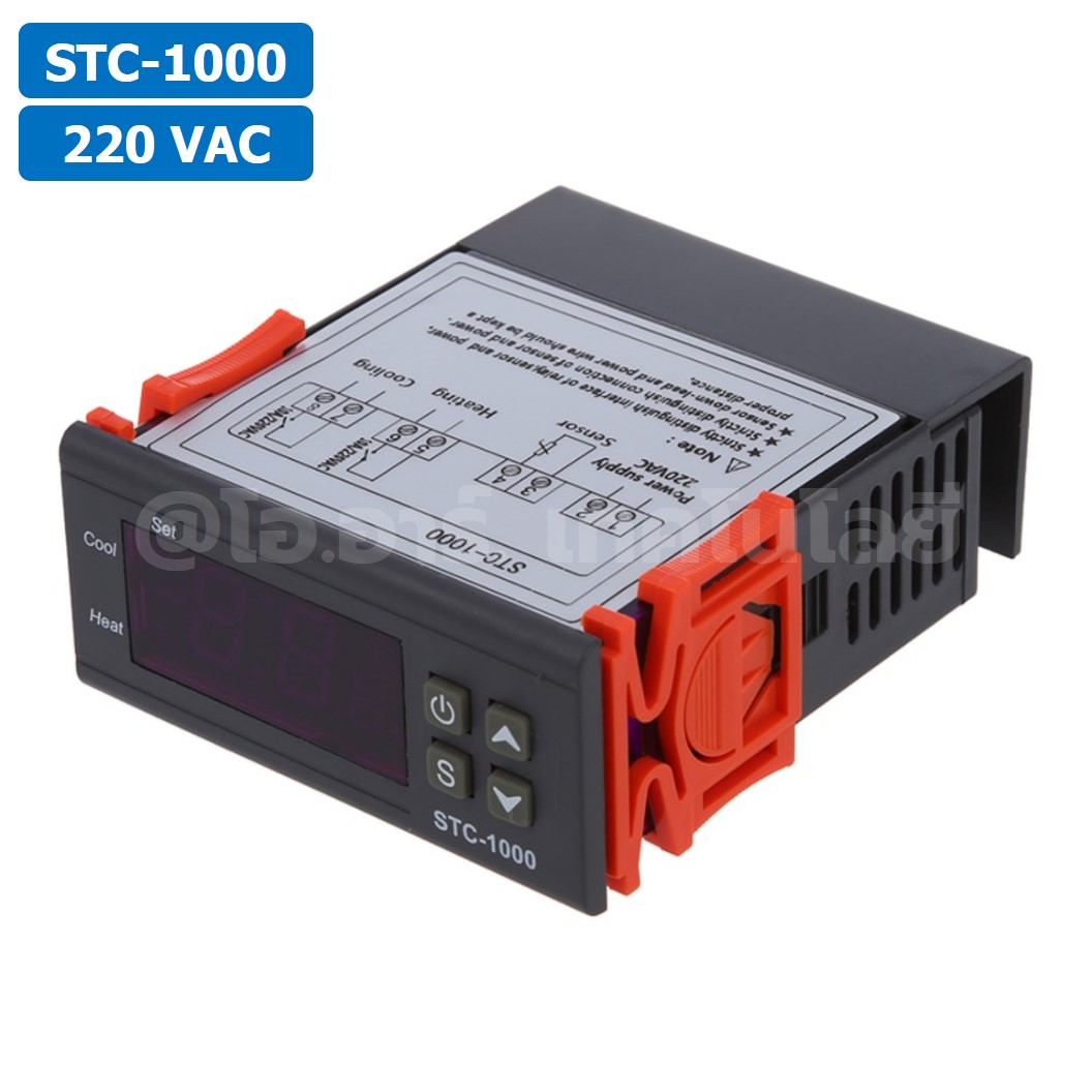 STC-1000 12VDC/24VDC/220VAC เครื่องควบคุมอุณหภูมิ Digital Temperature Controller Heating/Cooling Control Thermostat Regulator