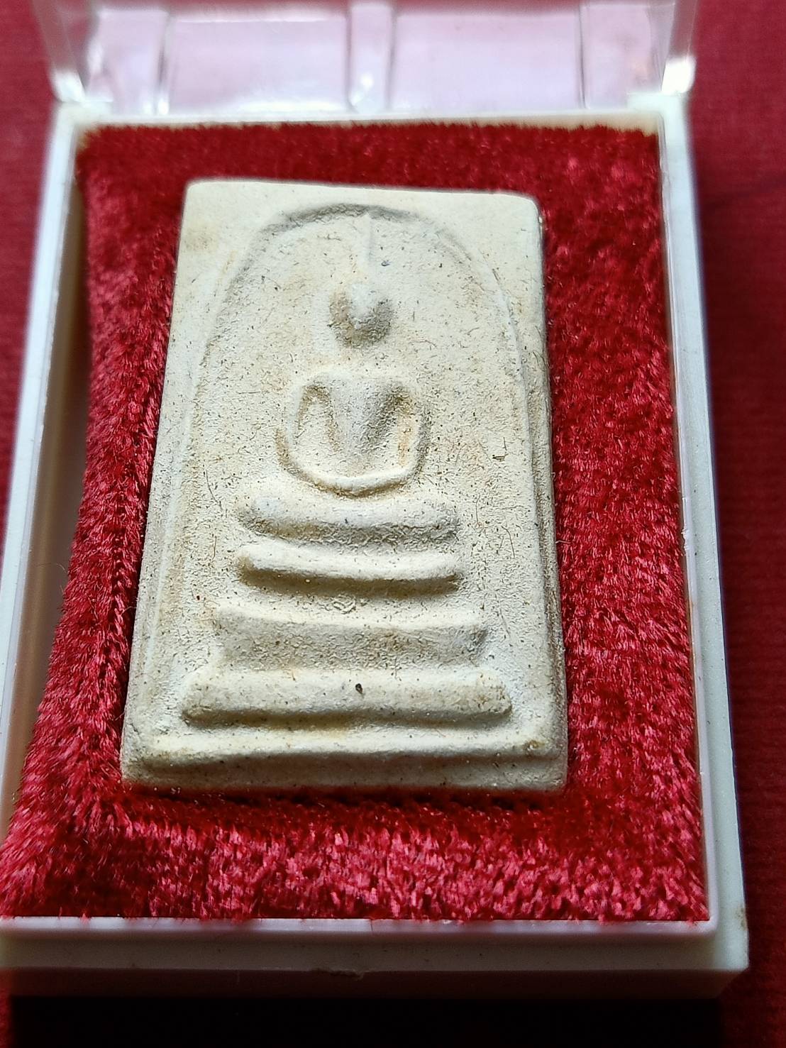 พระสมเด็จวัดระฆัง พิมพ์ใหญ่ เนื้อผง พระครูโฆสิตปริยัติคุณ ได้เลื่อนสมณศักดิ์ ปี 32 พร้อมกล่อง (SKU-06734)