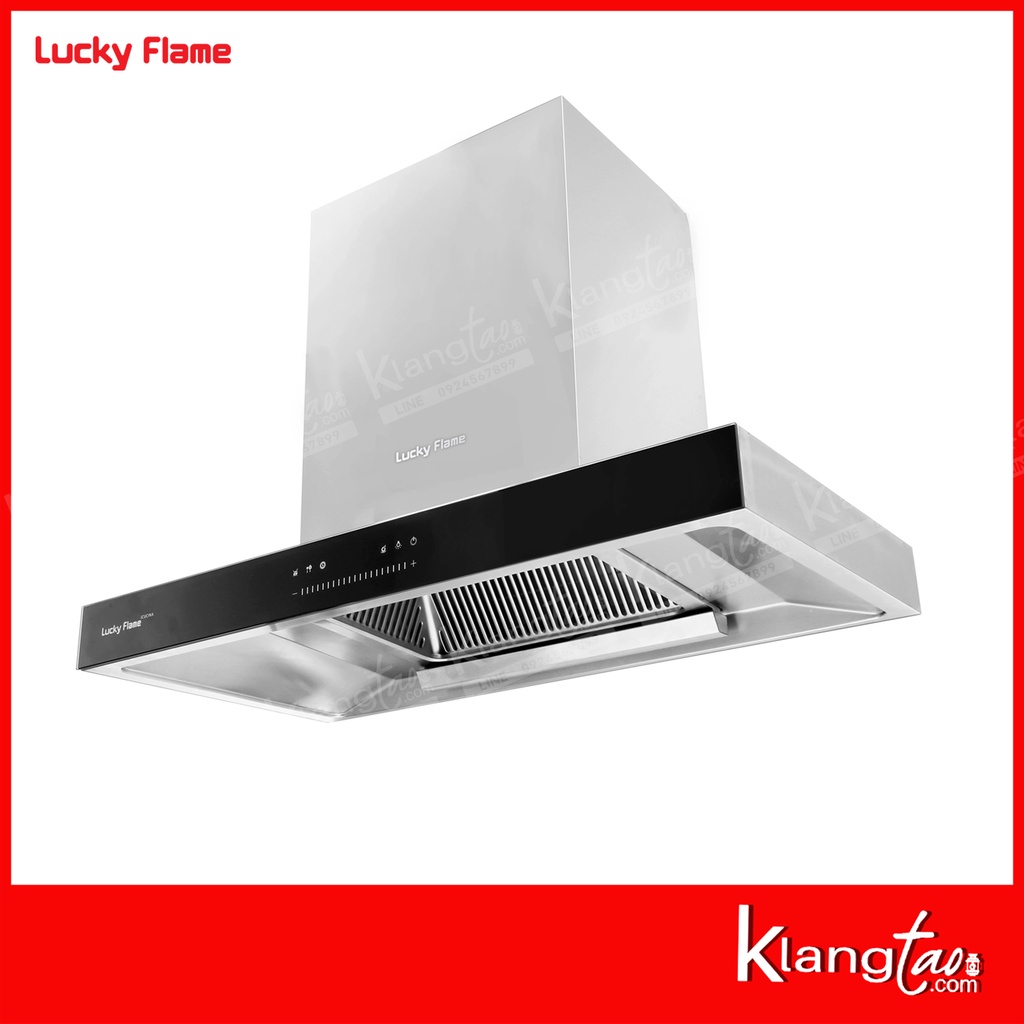 เซ็ทจับคู่ เครื่องดูดควัน LUCKY FLAME รุ่น RG-911T(N) พร้อม เตาฝัง เลือกรุ่นได้ (เครื่องดูดควันระบบสัมผัส Touch Screen)