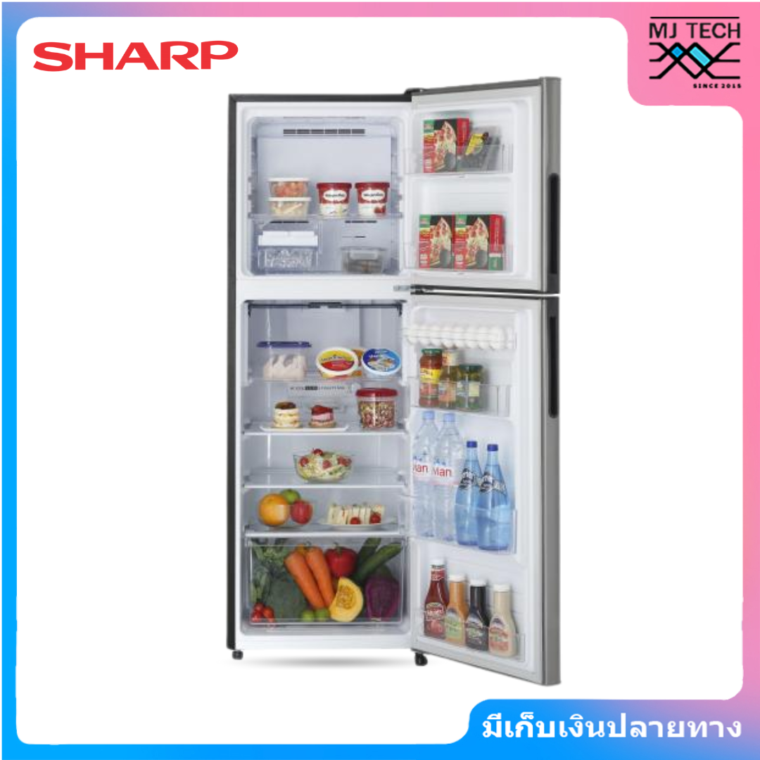 SHARP ตู้เย็น 2 ประตู ขนาด 7.9 คิว รุ่น SJ-Y22T-SL สีเงิน