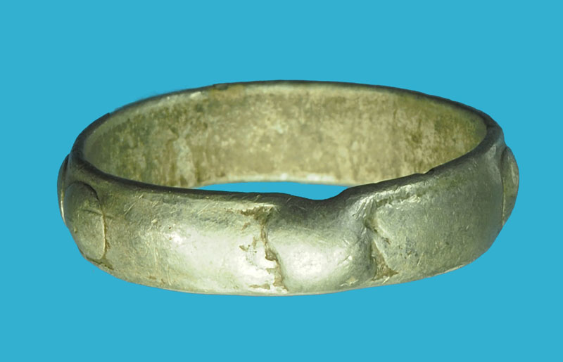 *32860 แหวนมงคลเก้า วัดแหลมฟ้าผ่า ปี 2495 สมุทรปราการ เนื้อเงิน 77