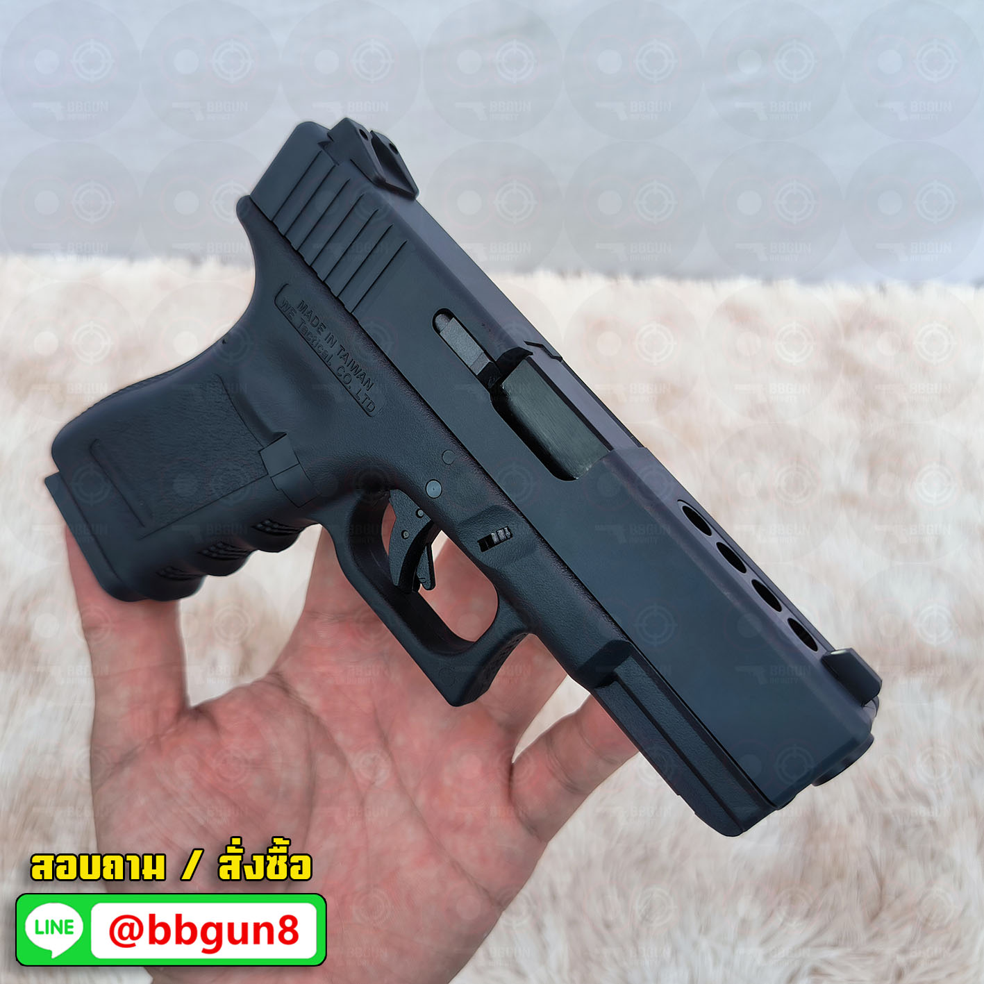 บีบีกันอัดแก๊ส Glock 23 Gen 3 (Full Auto) - WE (Black) BB GUN
