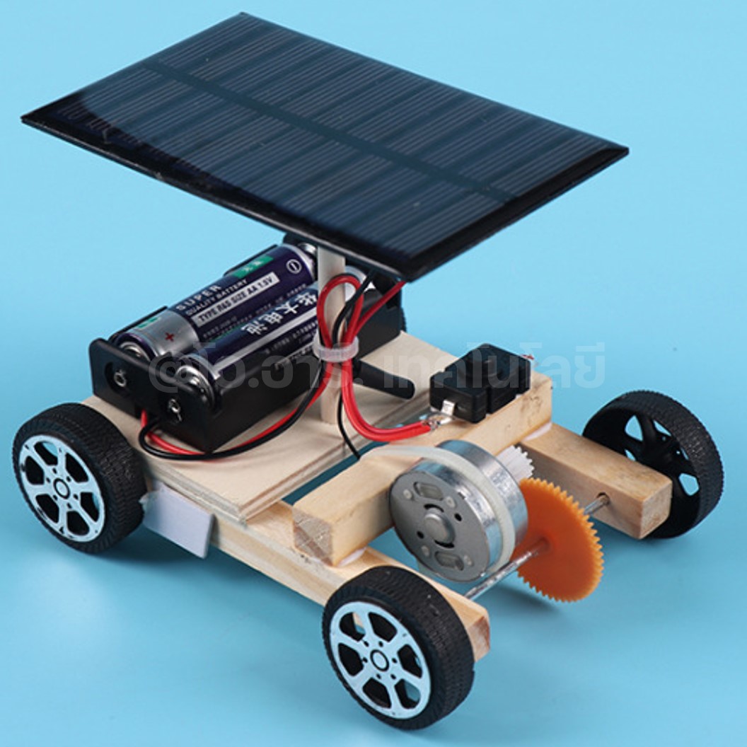 ZP006 ชุดเรียนรู้ ชุดประกอบไม้ รถพลังงานแสงอาทิตย์ Solar Car kit Wooden Education Kit STEM รถโซล่าเซลล์ ของเล่นเสริมทักษะ เสริมพัฒนาการ