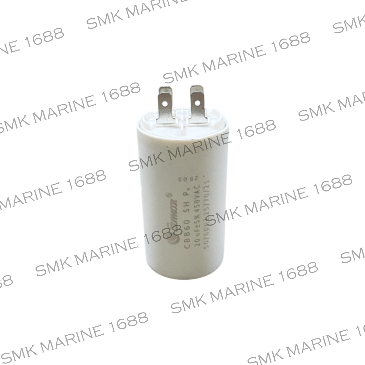 Capacitor กระบอก 2ขั้วเสียบ 450VAC