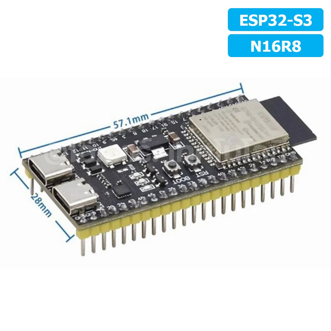 CB004 บอร์ด ESP32-S3 N16R8 แบบบัดกรีขา Soldering Expressif ESP32-S3-DevKitC-1 WROOM-1-N16R8