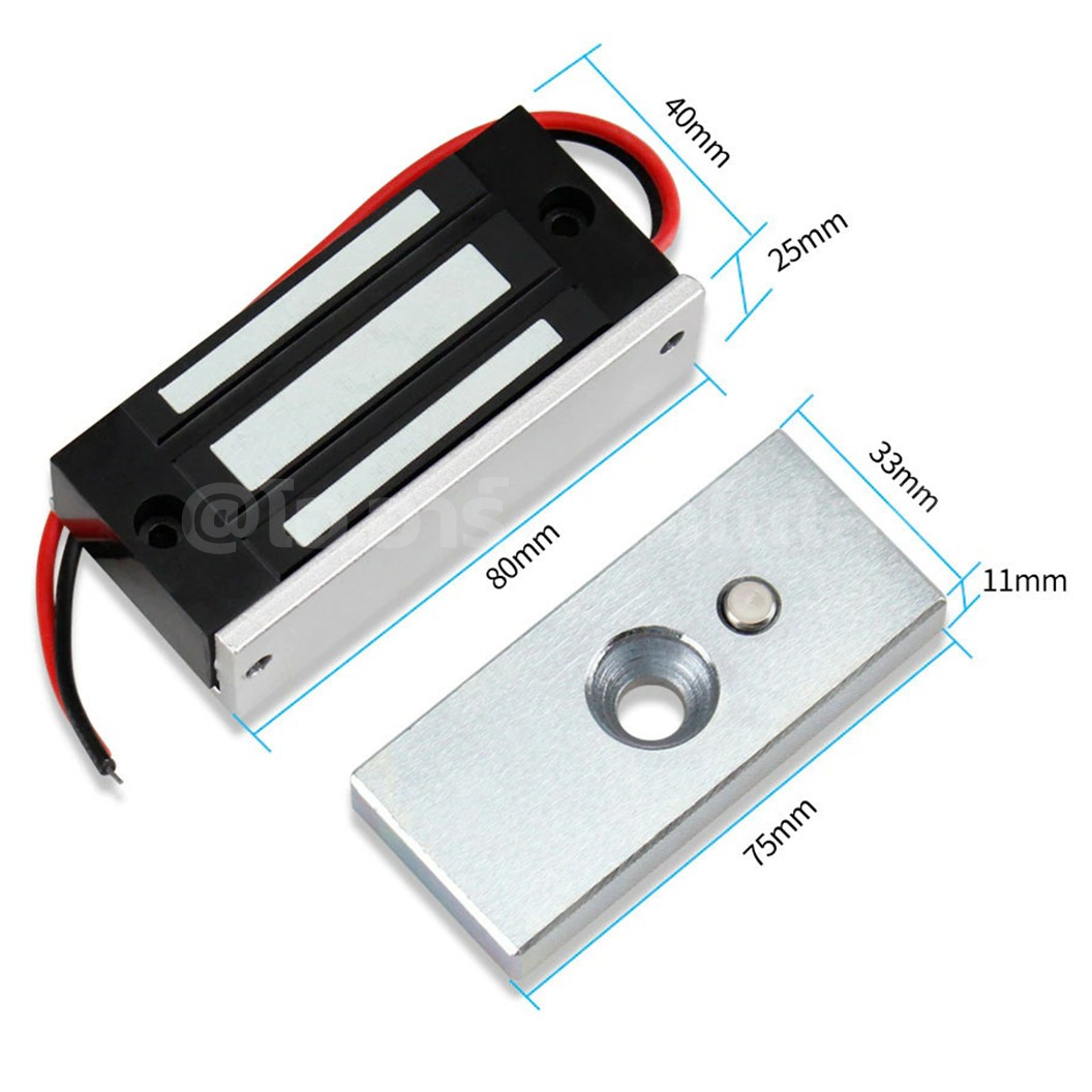 SY-L60S 12V 60kg ประตูแม่เหล็กไฟฟ้า Electromagnetic lock 60KG 12VDC Solenoid lock กลอนประตูไฟฟ้า กลอนไฟฟ้า Electric Sucktion door lock Electromagnet โซลินอยด์ล็อค