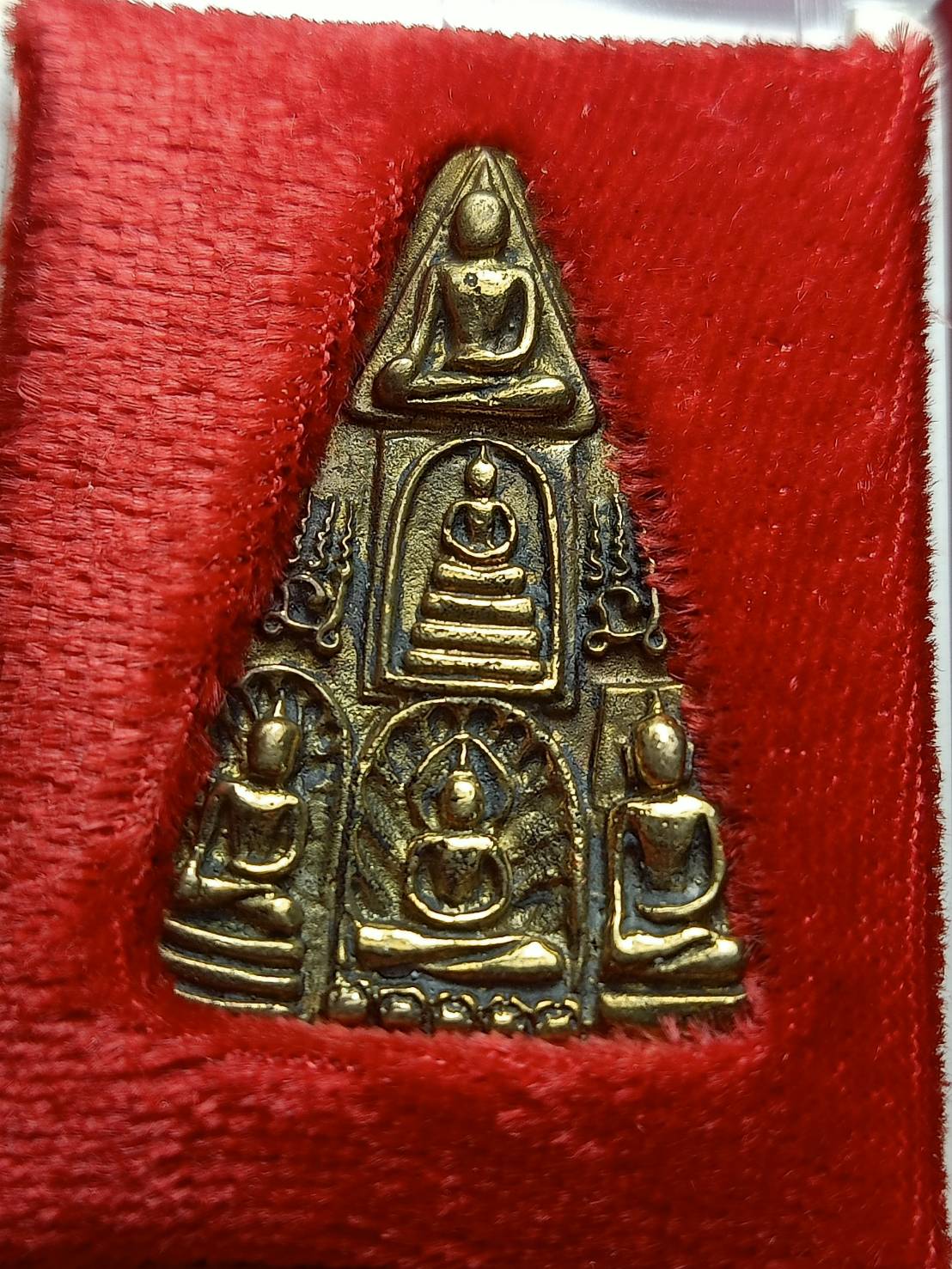 เหรียญหล่อพระเบญจภาคี หลวงพ่อเชิญ วัดโคกทอง จ.อยุธยา ปี 2541 พร้อมกล่อง (SKU-13004)