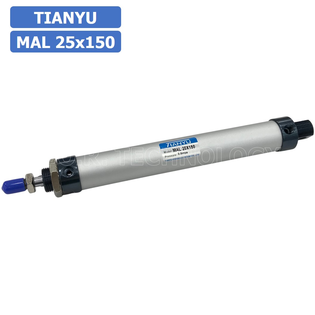 (1ชิ้น) กระบอกลม ขนาดเล็ก รุ่น MAL 25x150 (Mini Air Cylinder Series) Pneumatic Cylinder กระบอกลมนิวเมติก