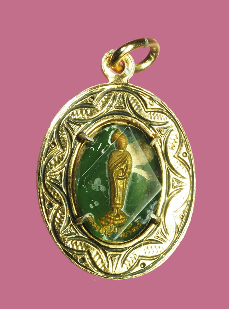 *32179 ล็อกเก็ตหลวงพ่อบ้านแหลม หลังพระประจำวัน สมุทรสงครา ยุค 25XX 78