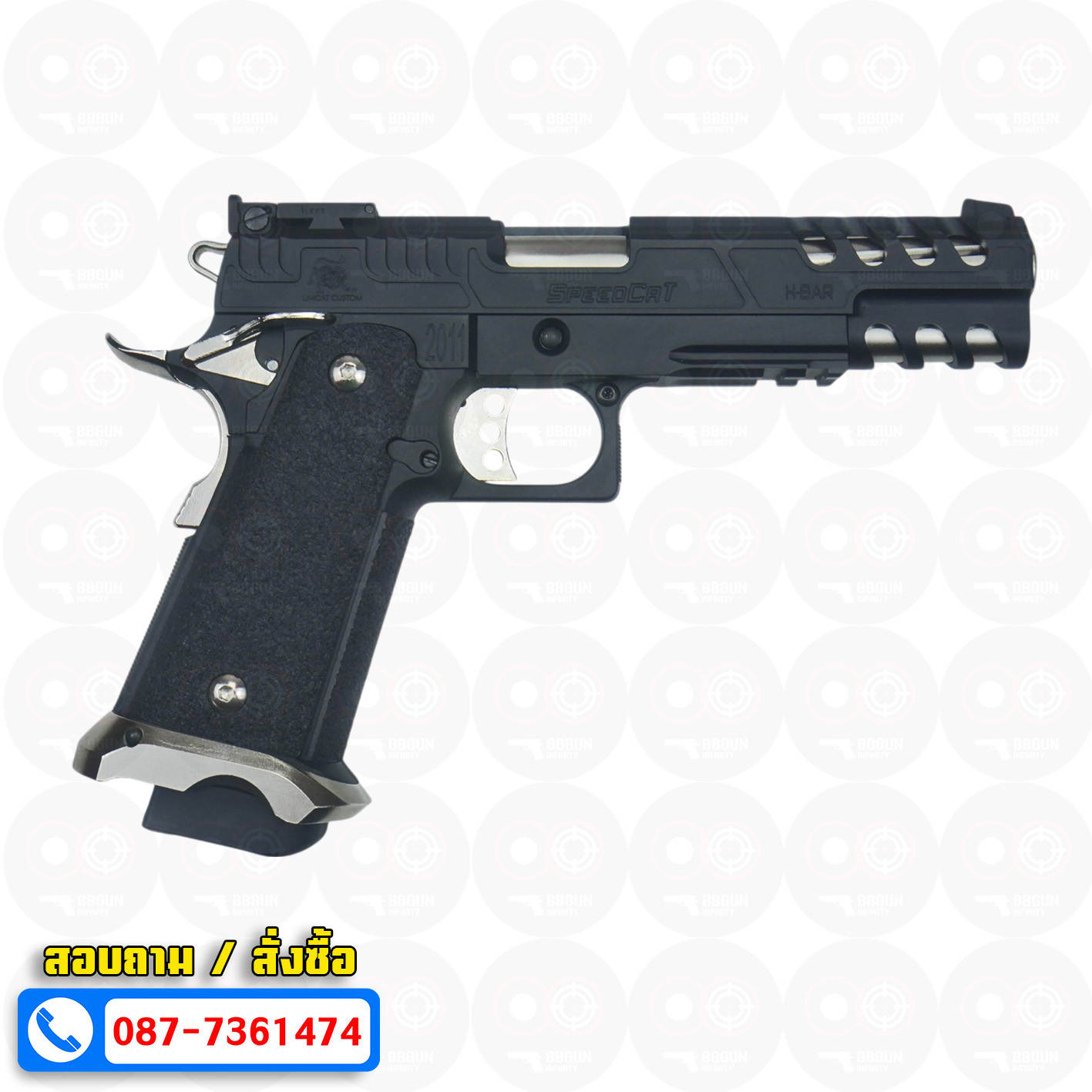 บีบีกันอัดแก๊ส Army Armament R616-1 LimCat SpeedCat 5.1 Black BB GUN