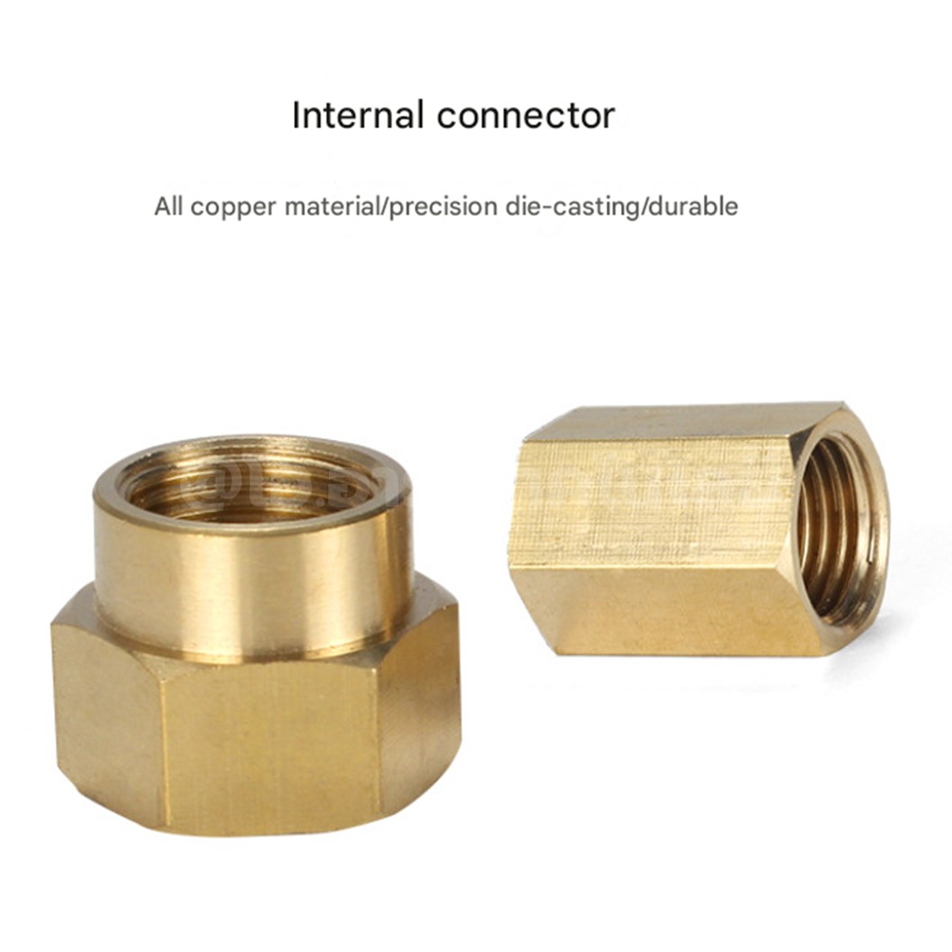NP-FF นิปเปิ้ลทองเหลือง เมีย-เมีย เกลียวใน-เกลียวใน 1/8"-1" Brass Nipple Female-Female Thread นิปเปิ้ล ทองเหลือง ข้อต่อทองเหลืองเกลียวใน 1หุน-8หุน Air connector Fitting