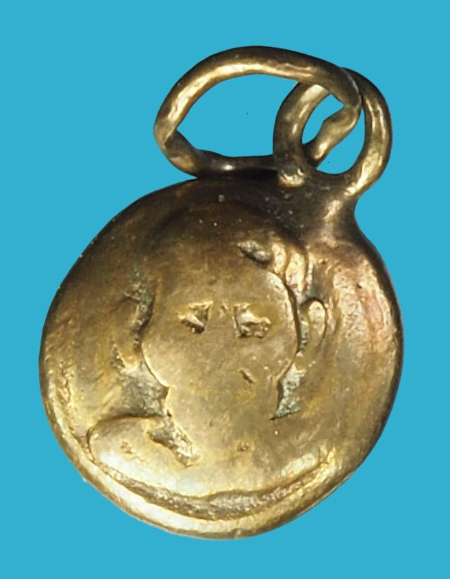 ขายแล้ว*40266 หัวนะโมเนื้อเงินลงถม พ่อท่านคล้าย วัดสวนขัน นครศรีธรรมราช ห่วงเชื่อมเก่า หายาก 39