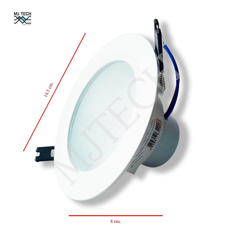 GATA โคมไฟ RECESSED DOWNLIGHT LED 4 นิ้ว ขอบขาว 8W (แบบกลม) Daylight(แสงสีขาว)