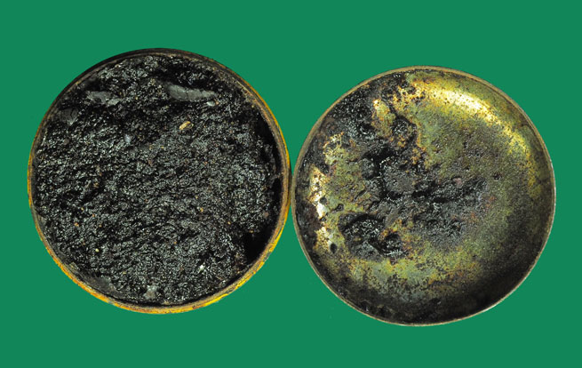 ขายแล้ว*32375 ตลับสีผึ้ง ยาหม่องตราห้าเจดีย์ หลวงพ่อทาบ วัดกระบกขึ้นผึ้ง ระยอง 67