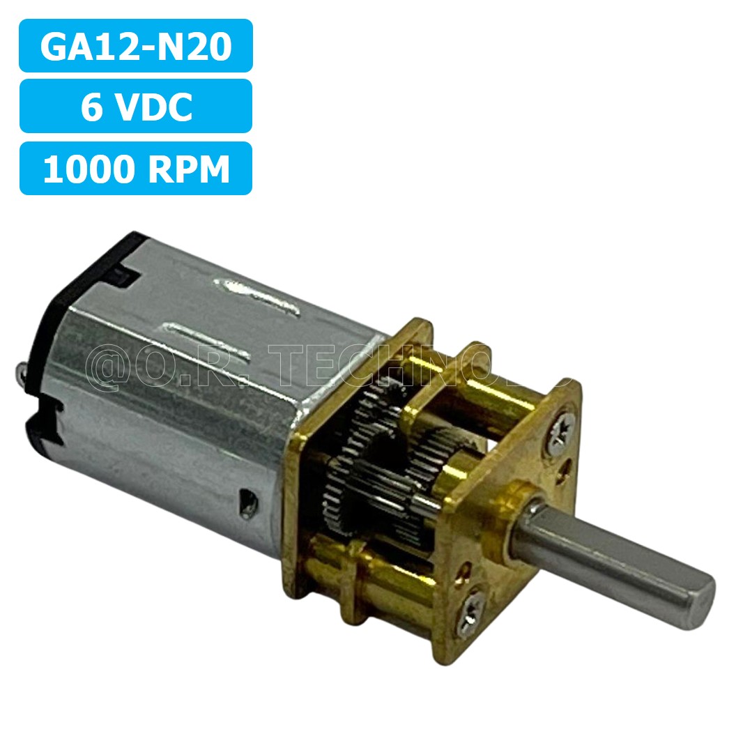 (1ชิ้น) JB272 มอเตอร์ มอเตอร์เกียร์ N20 6VDC 1000RPM Micro Gear Motor DC แกนขนาด 3mm D Shaft มอเตอร์ทดเฟือง GA12-N20 ไมโครมอเตอร์ มอเตอร์ขนาดเล็ก
