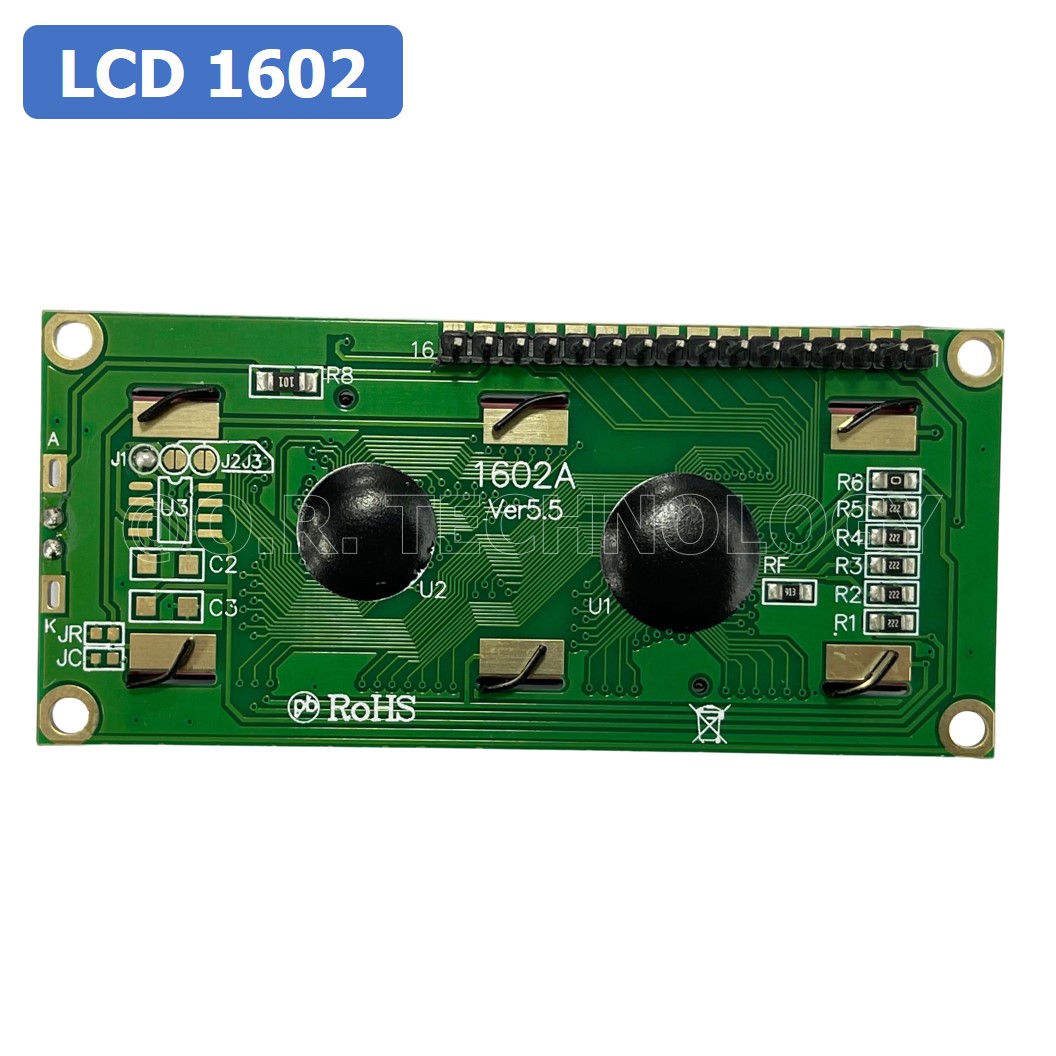(1ชิ้น) AA346 โมดูลจอแสดงผล แบบบัดกรีขา LCD1602 Blue Backlight with Soldering จอแสดงผล หน้าจอ LCD Module