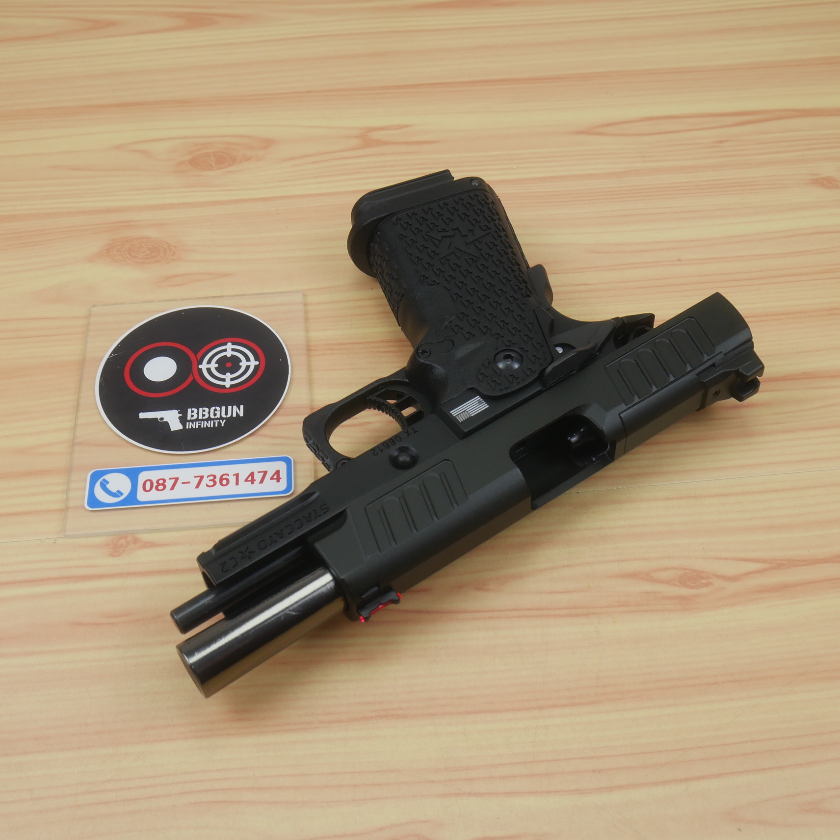 บีบีกันอัดแก๊ส ARMY R612 EMG Staccato C2 2011 VIP Grip BB GUN